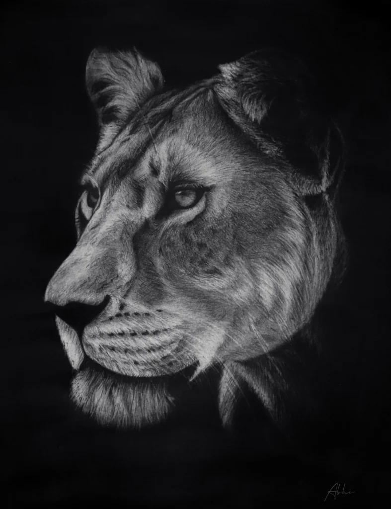 s p i w — The Carbon Art climate charcoal artwork by artist Abhi