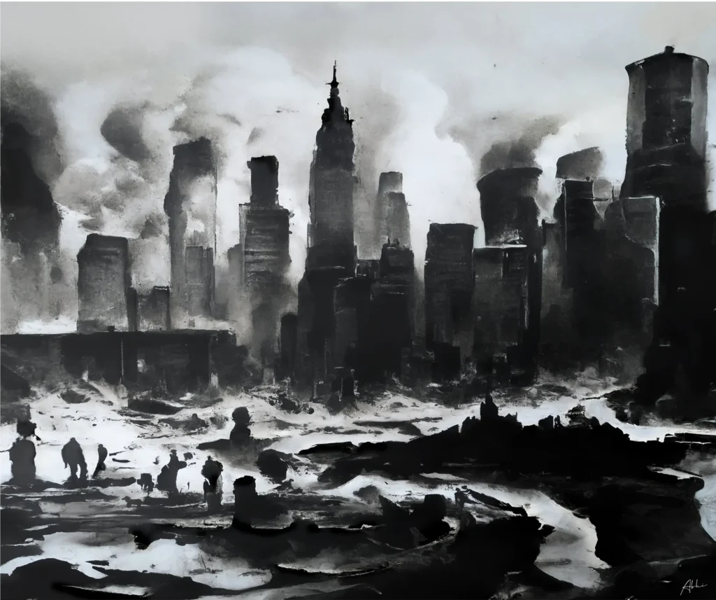 s p i w e — The Carbon Art climate charcoal artwork by artist Abhi