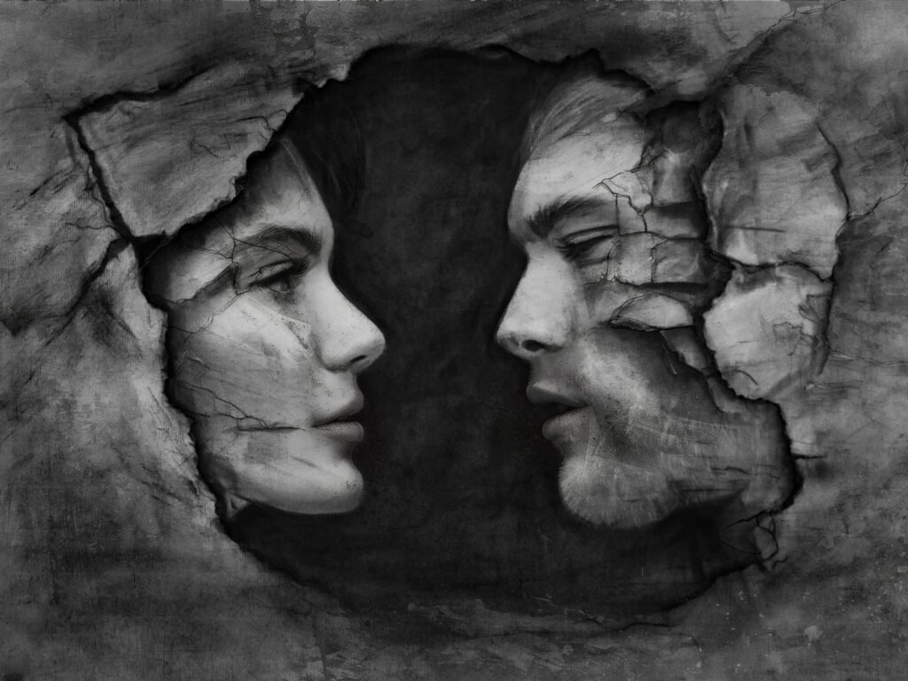 s p i w — The Carbon Art climate charcoal artwork by artist Abhi
