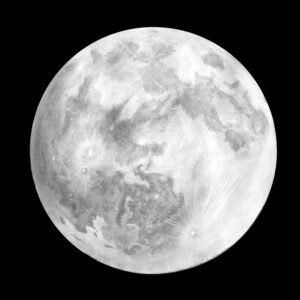 Moon — limited edition charcoal artwork by climate artist Abhi