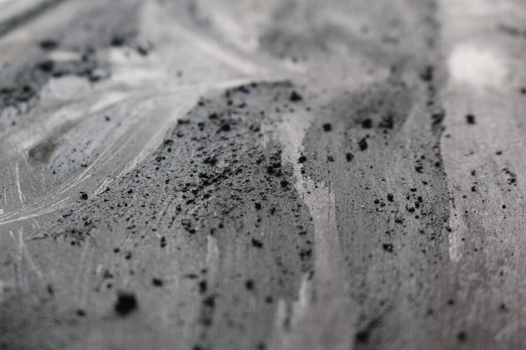 Charcoal artwork detail by climate artist Abhi